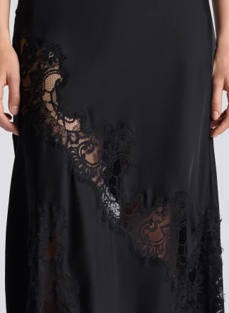 Women A.L.C. Dresses^Alessia Satin And Lace Maxi Dress