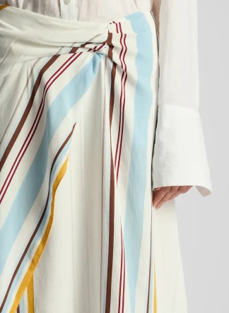 Women A.L.C. Bottoms | Skirts^Clara Striped Midi Skirt
