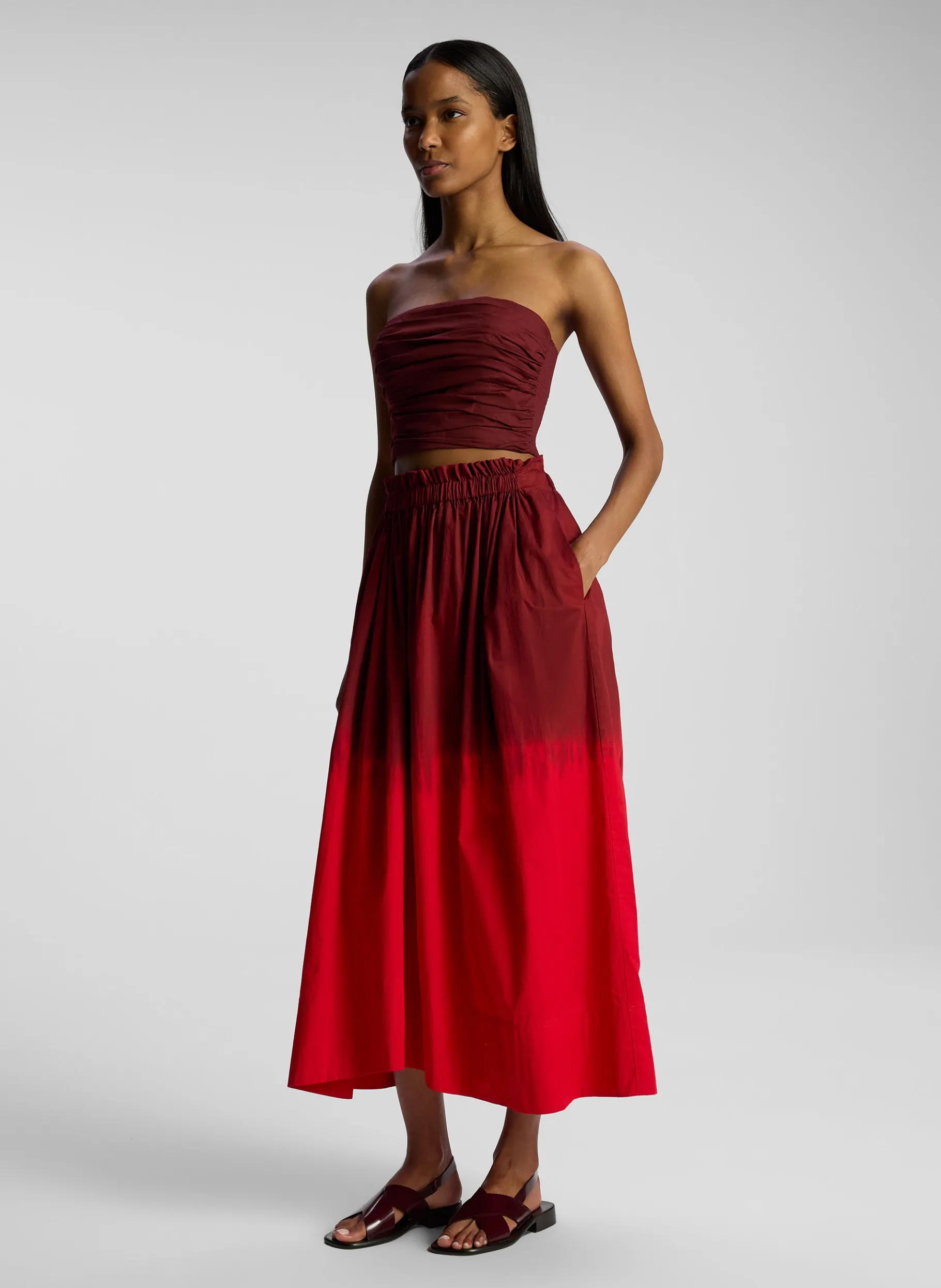 Women A.L.C. Bottoms | Skirts^Gina Dip Dye Midi Skirt