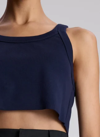 Women A.L.C. Tops | Tees & Tanks^Halsey Cropped Cotton Rib Tank