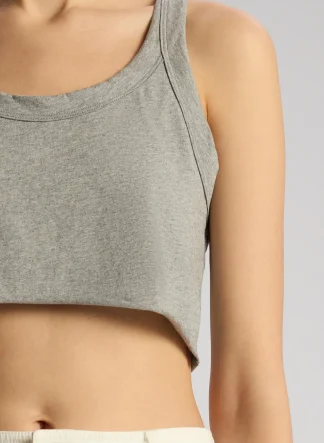 Women A.L.C. Tops | Tees & Tanks^Halsey Cropped Cotton Rib Tank