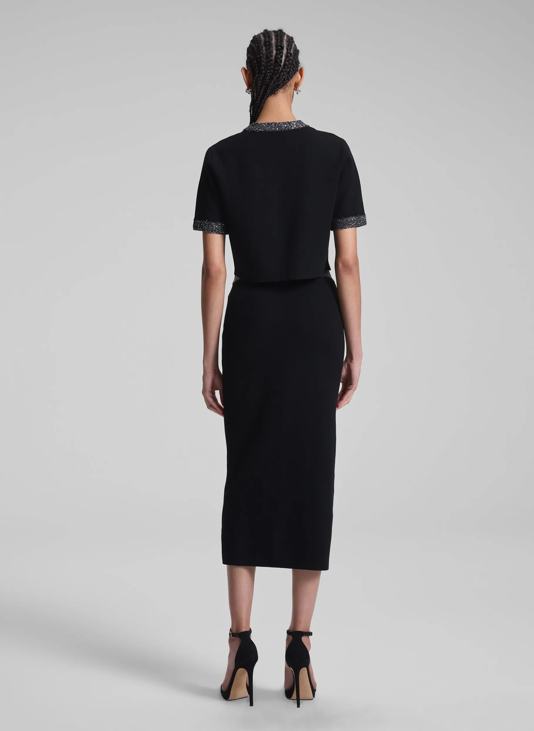 Women A.L.C. Knitwear | Bottoms^Jane Sequin Embellished Knit Midi Skirt