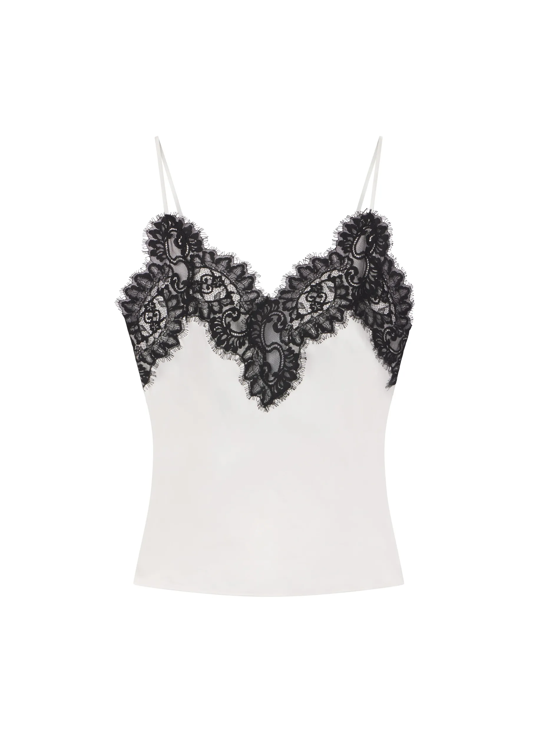 Women A.L.C. Tops | Tees & Tanks^Lennon Satin And Lace Camisole Top