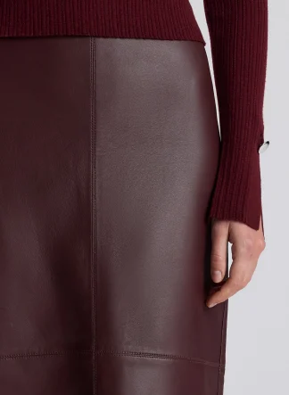 Women A.L.C. Bottoms | Skirts^Marta Leather Midi Skirt