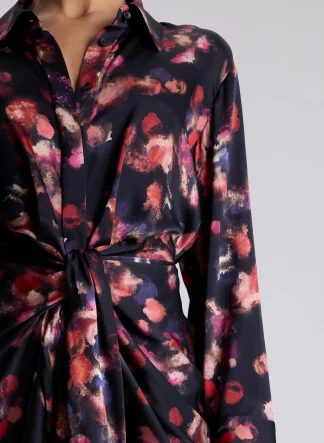 Women A.L.C. Dresses^Mia Stretch Silk Mini Shirtdress