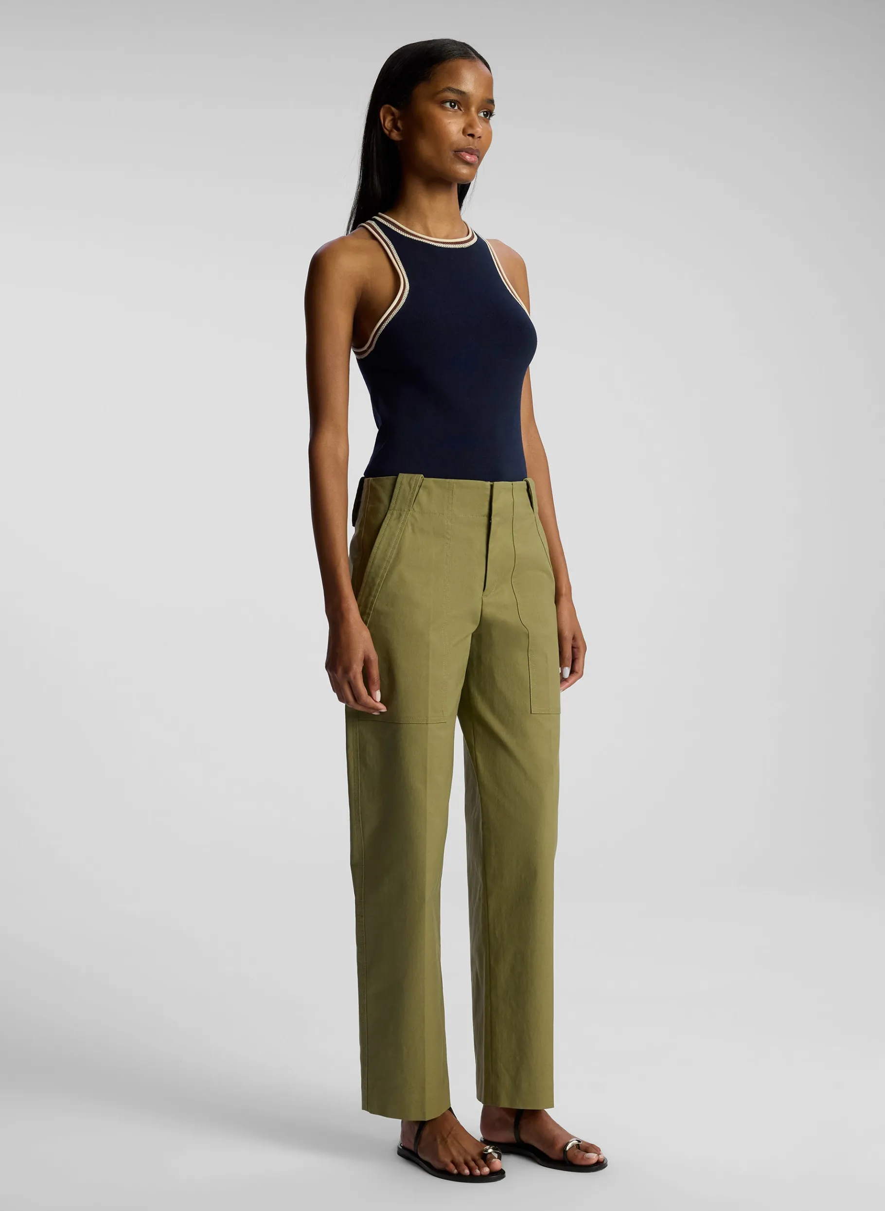 Women A.L.C. Tops | Tees & Tanks^Nelly Contrast Trim Knit Tank