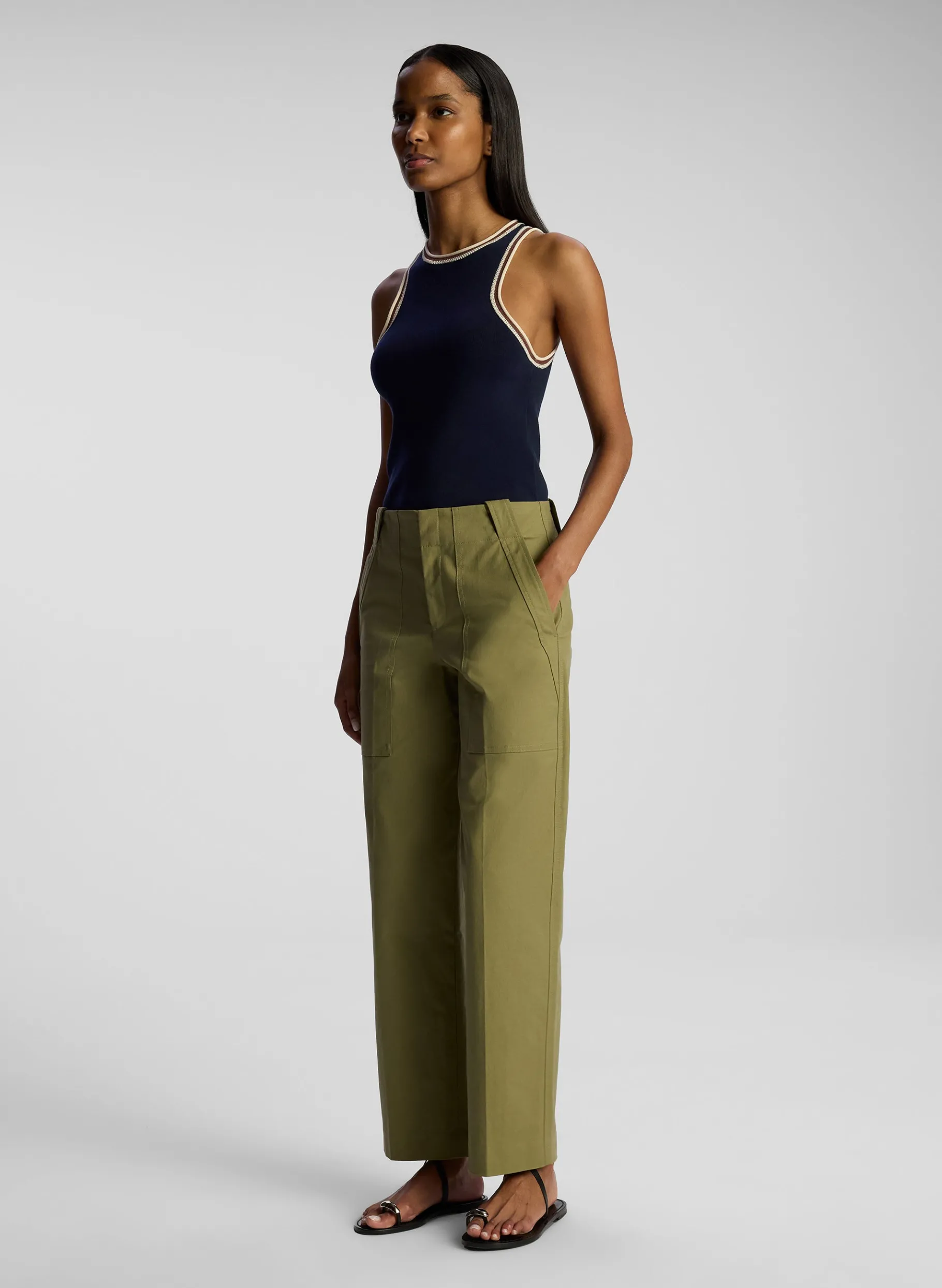 Women A.L.C. Tops | Tees & Tanks^Nelly Contrast Trim Knit Tank