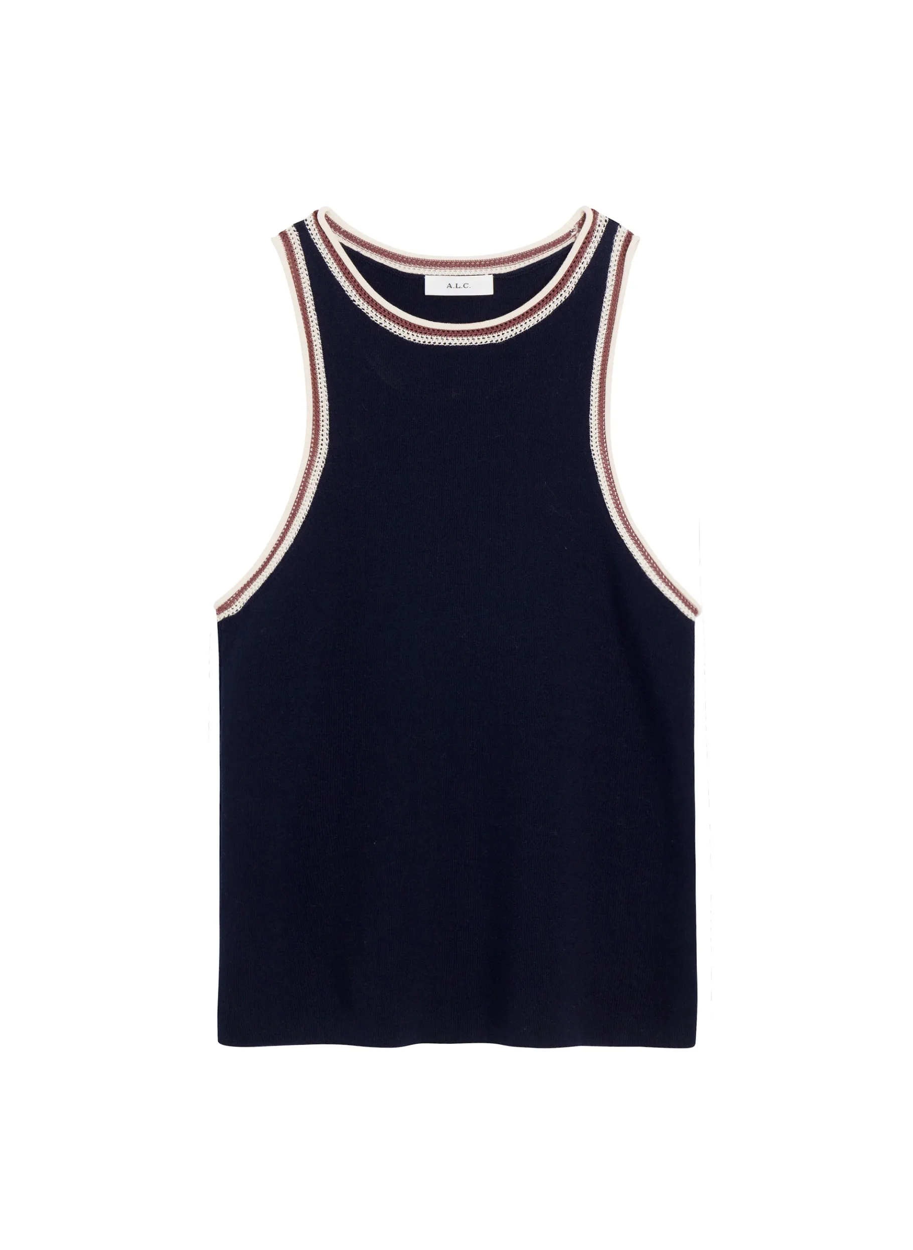 Women A.L.C. Tops | Tees & Tanks^Nelly Contrast Trim Knit Tank