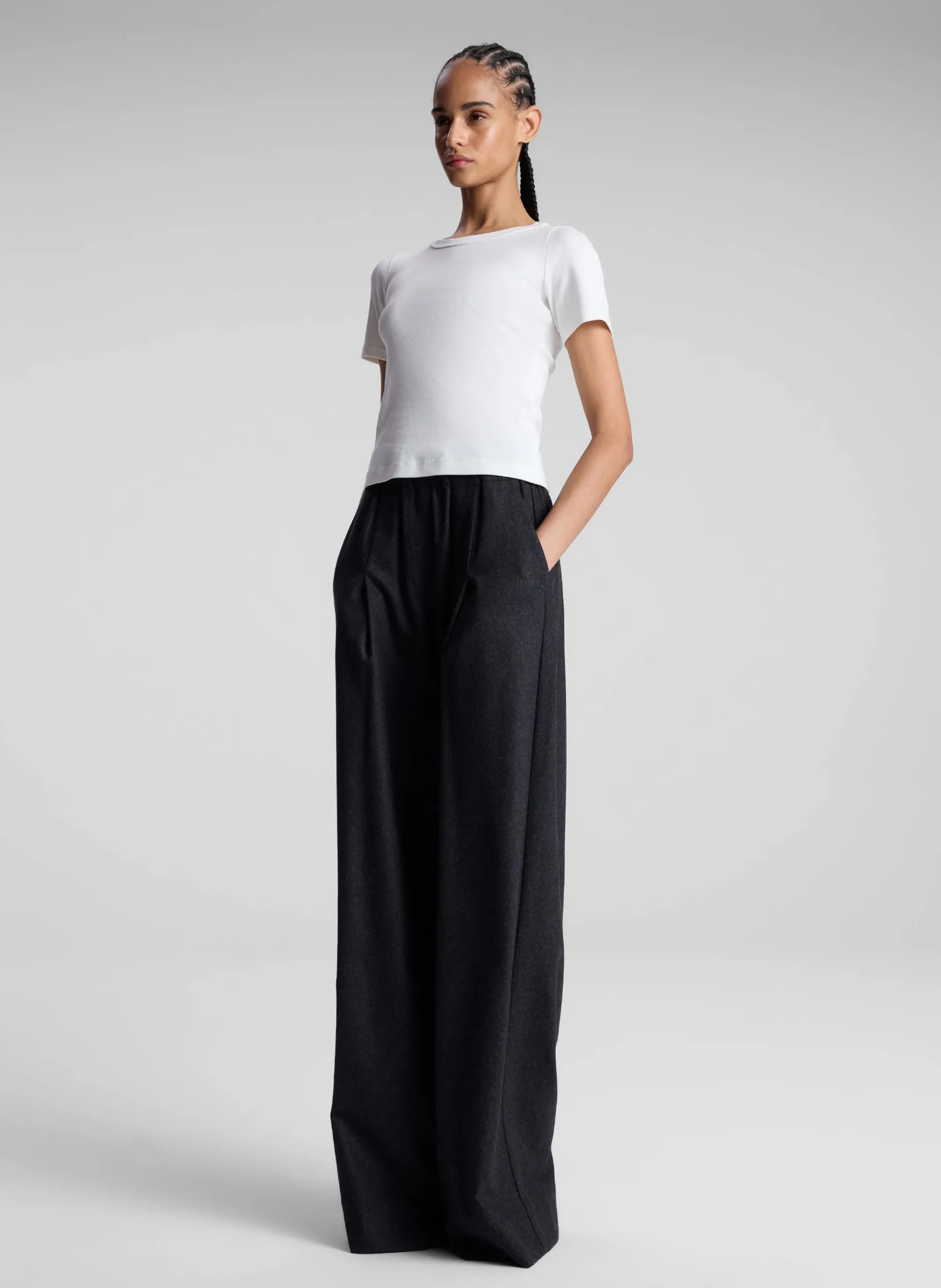 Women A.L.C. Tops | Tees & Tanks^Paloma Cotton Rib Baby Tee