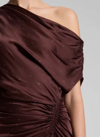 Women A.L.C. Dresses^Penny Embellished Satin Maxi Dress