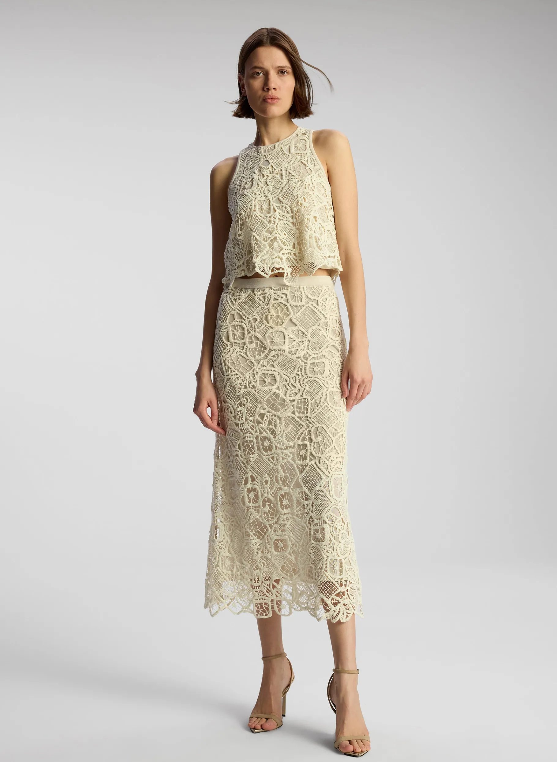 Women A.L.C. Bottoms | Skirts^Shay Lace Midi Skirt
