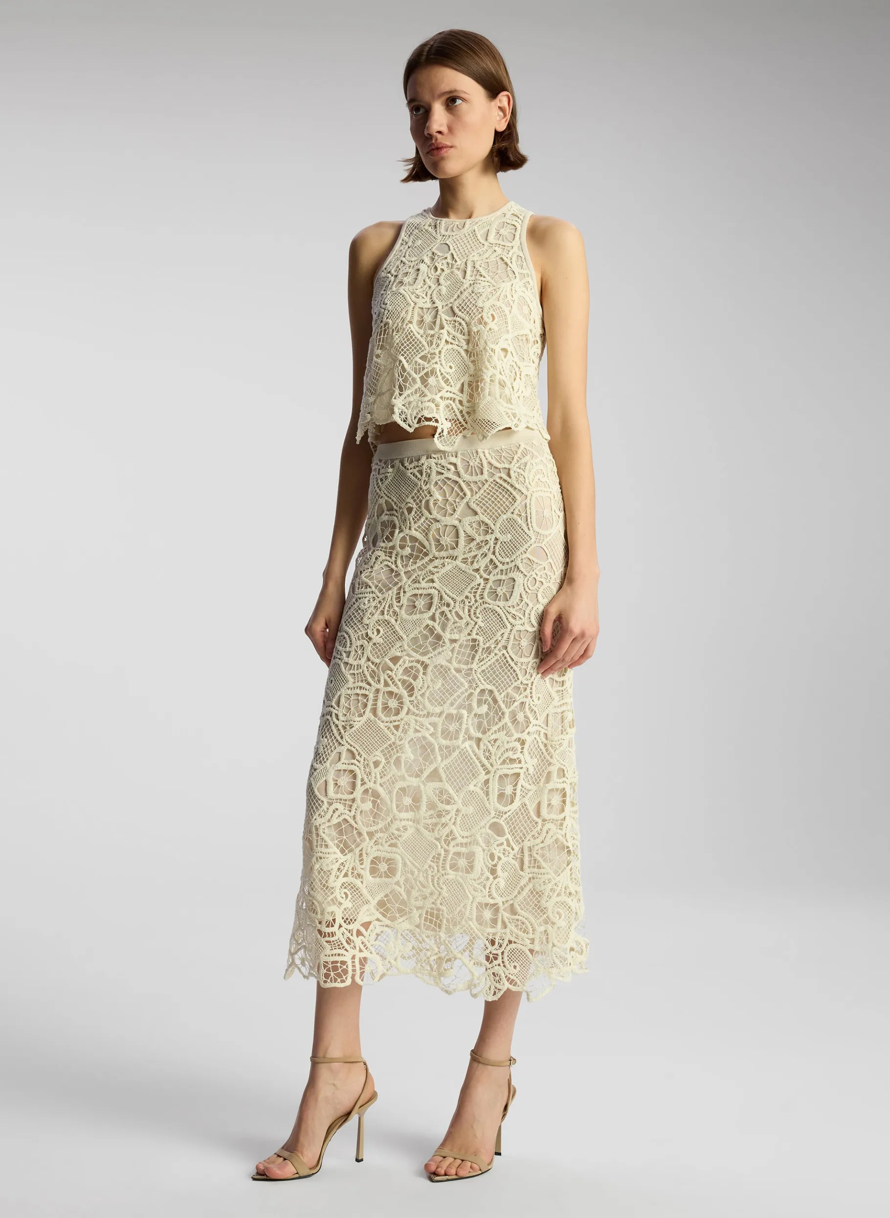 Women A.L.C. Bottoms | Skirts^Shay Lace Midi Skirt