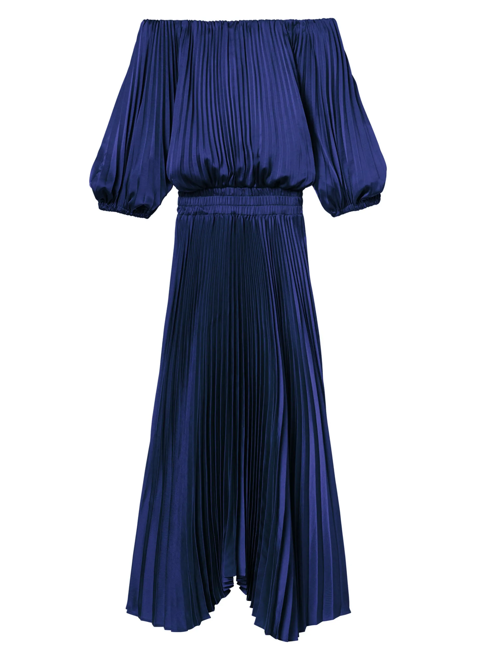 Women A.L.C. Dresses^Sienna Satin Pleated Off Shoulder Dress
