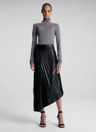 Women A.L.C. Bottoms | Skirts^Tracy Textured Vegan Leather Skirt